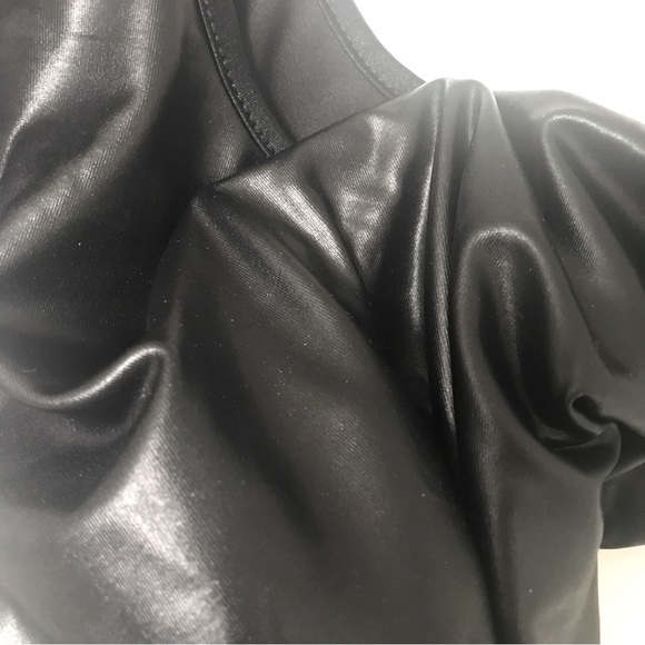 Leather look bodycon mini dress - Size S - Picture 4 of 4